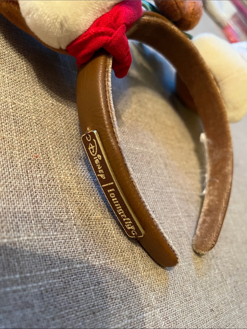 Loungefly Chip 'n' Dale Plush Fort Wilderness Mickey Ear Headband - Picture 5 of 7